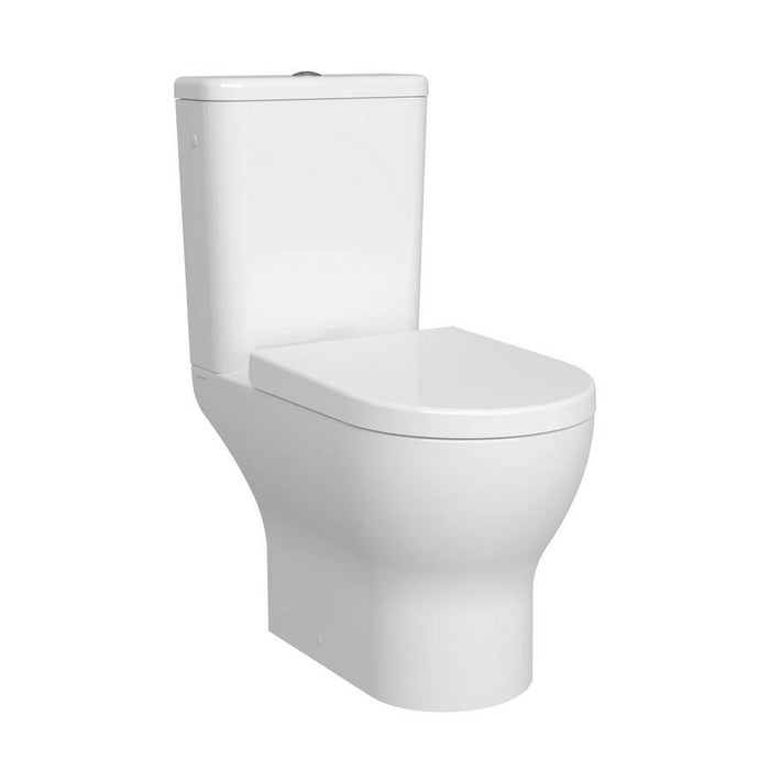 Kartell K-Vit Eklipse Round Open Back Rimless Close Coupled Toilet