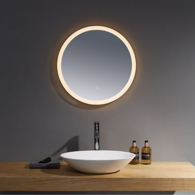 AquaLux Burleigh Round LED Bathroom Mirror with Touch Sensor