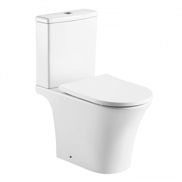Kartell Kameo Rimless Close Coupled White WC With Cistern And Seat