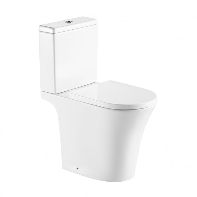 Kartell Kameo Comfort Height Close Coupled Toilet with Push Button Cistern and Seat