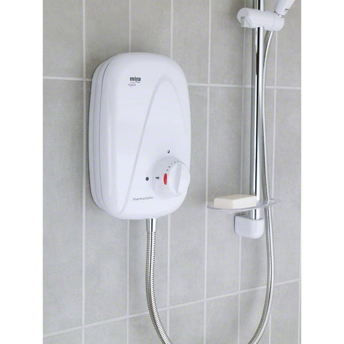 Mira Vigour Thermostatic White/Chrome Power Shower