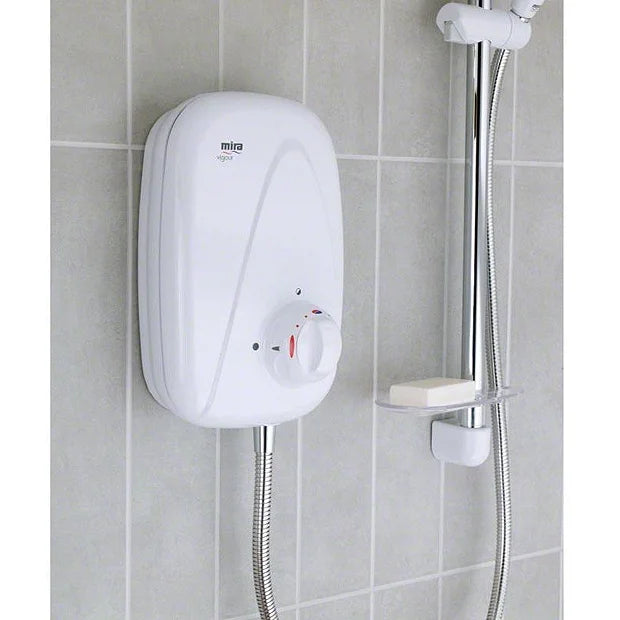 Mira Vigour Manual White/Chrome Power Shower