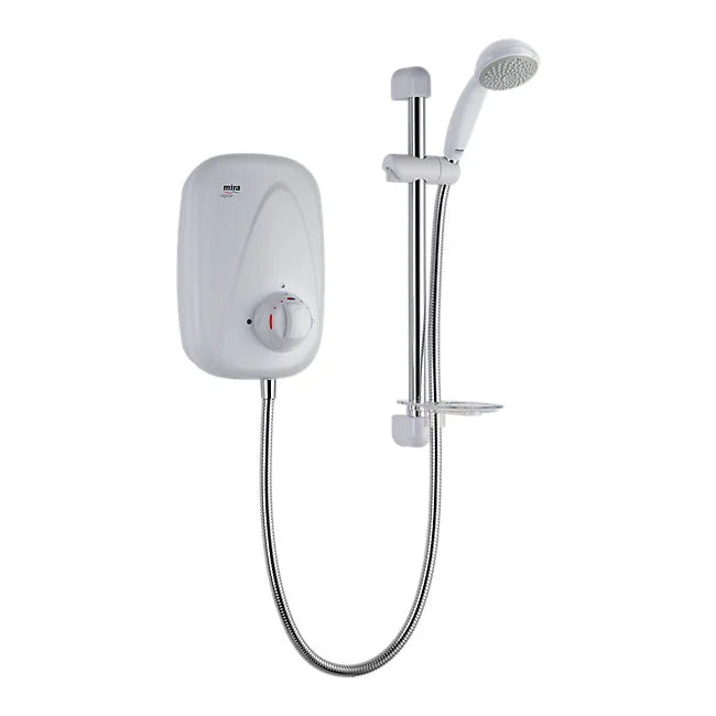 Mira Vigour Manual White/Chrome Power Shower